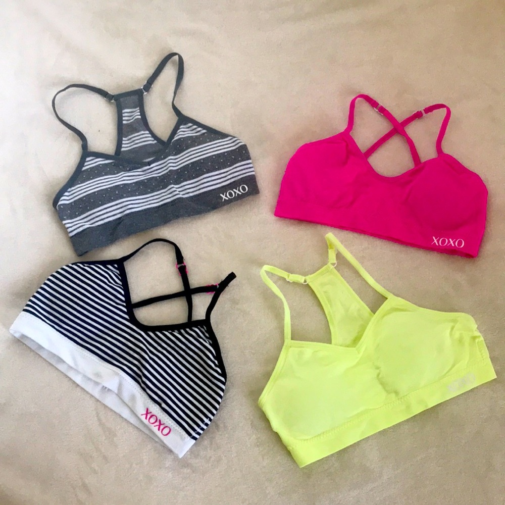 Sports bra in in girls| set of 4